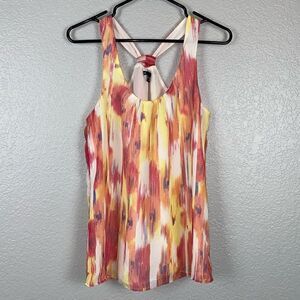 Gap Womens Printed Scoop Neck Sleeveless Racerback Multicolor Tank Top Size XS